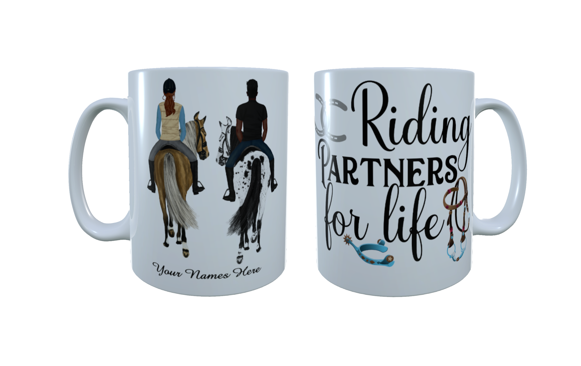 Horse Riding Custom Horse Mug, Personalised Mug, Design Your Own - Click Image to Close